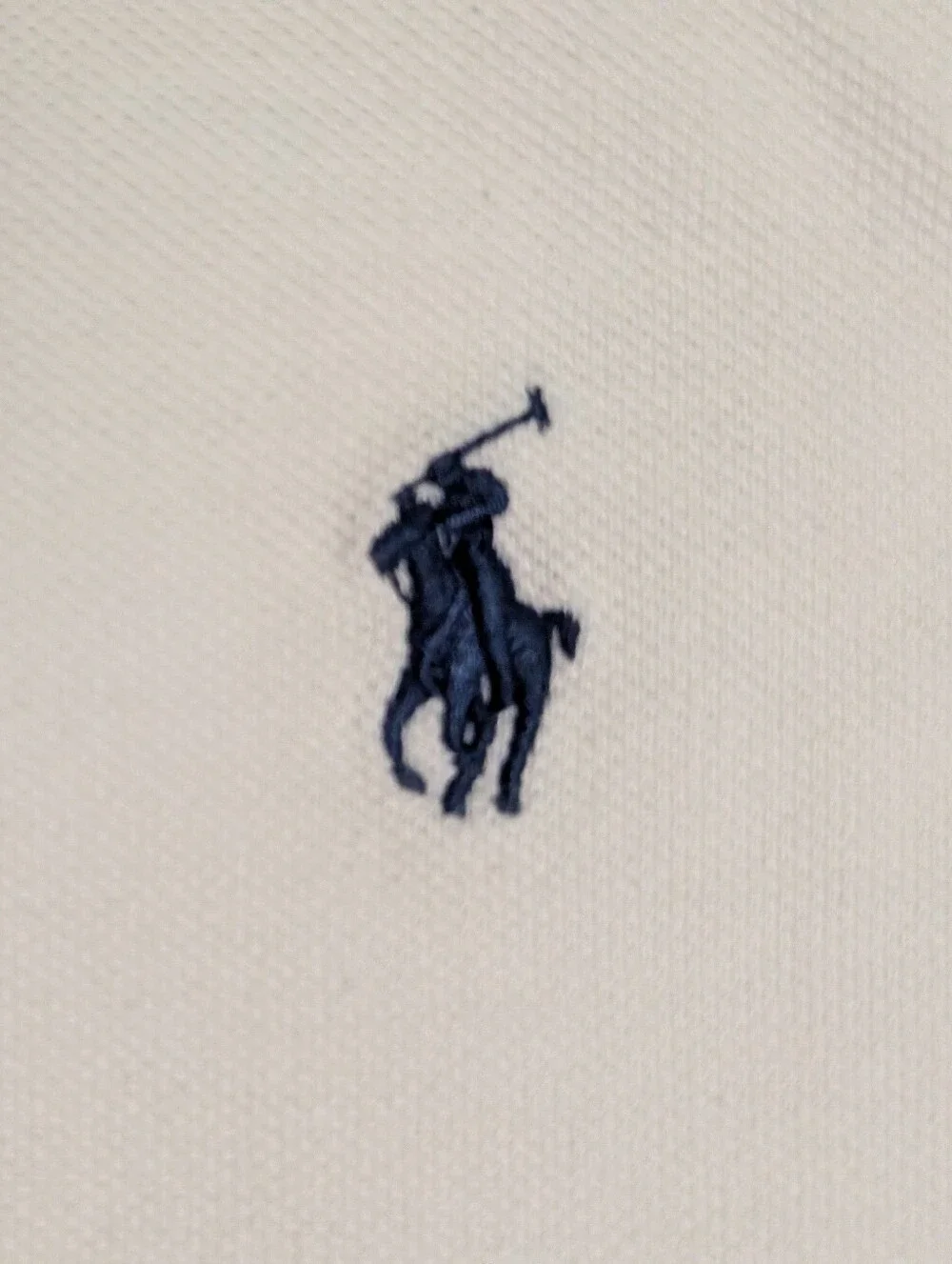 Polo Ralph Lauren Shirt Mens XL White Short Sleeve Mesh Polo Striped Placket